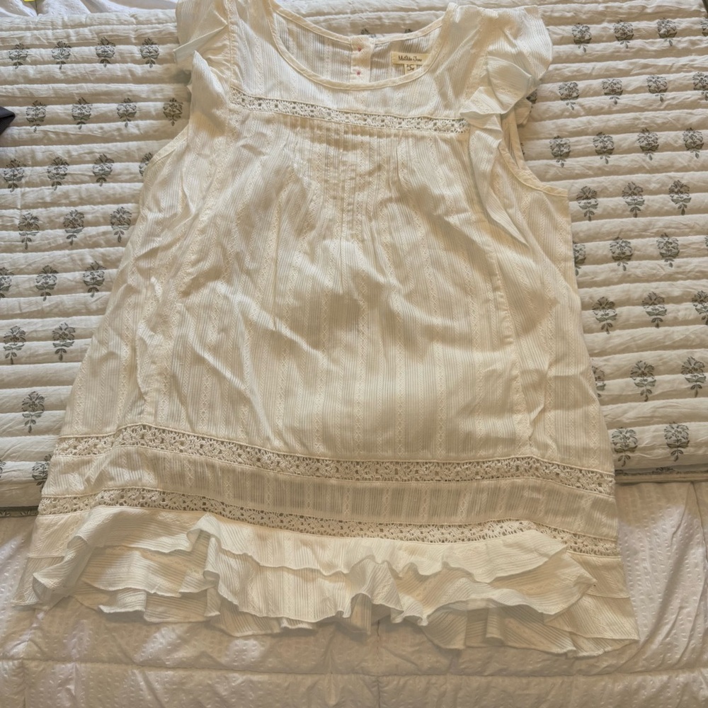Matilda Jane White Ruffle Top - Picture 8 of 11